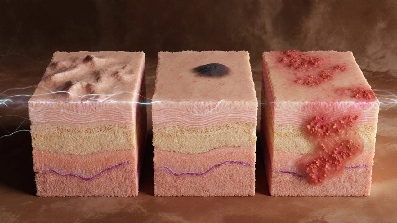 Три типа постакне: вмятины, пигментация и покраснения — все восстанавливаются под действием света и химических пилингов.