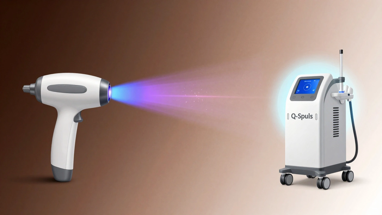 Сравнение трёх технологий удаления пигментации: IPL, Q-Switched лазер и Q-Spuls — с акцентом на точность и безопасность.