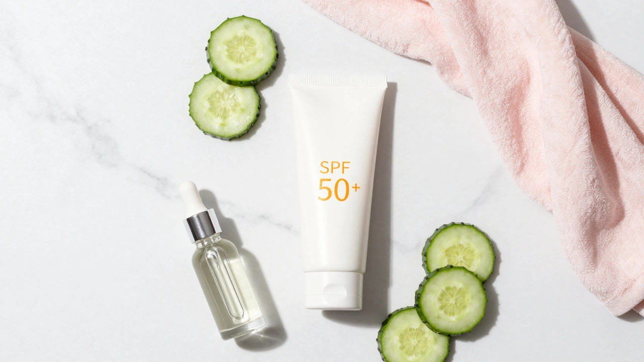 Средства для ухода за кожей: крем с SPF и сыворотки